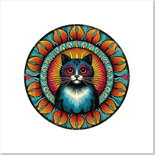 zen cat Posters and Art